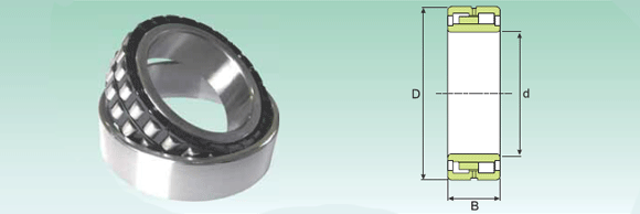 A 2 giri di rulli cilindrici Precisione standard